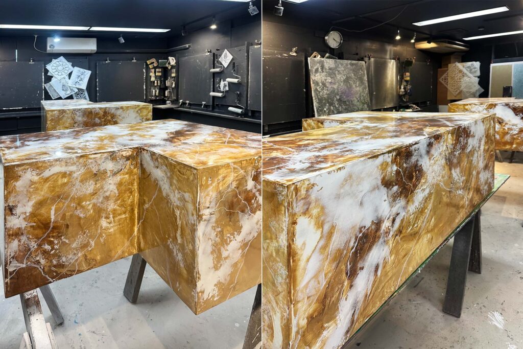 テーブル塗装 海外風 オシャレ