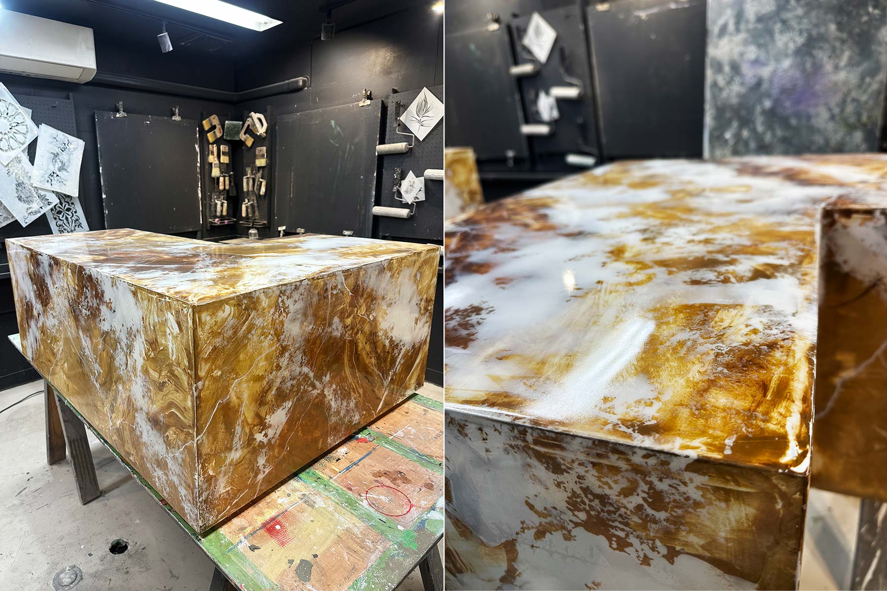 テーブル塗装 海外風 オシャレ